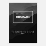 Da Vinci Motivational Wall Art | Courage - Aluminum Print - 70x100 cm / 28x40″ - 