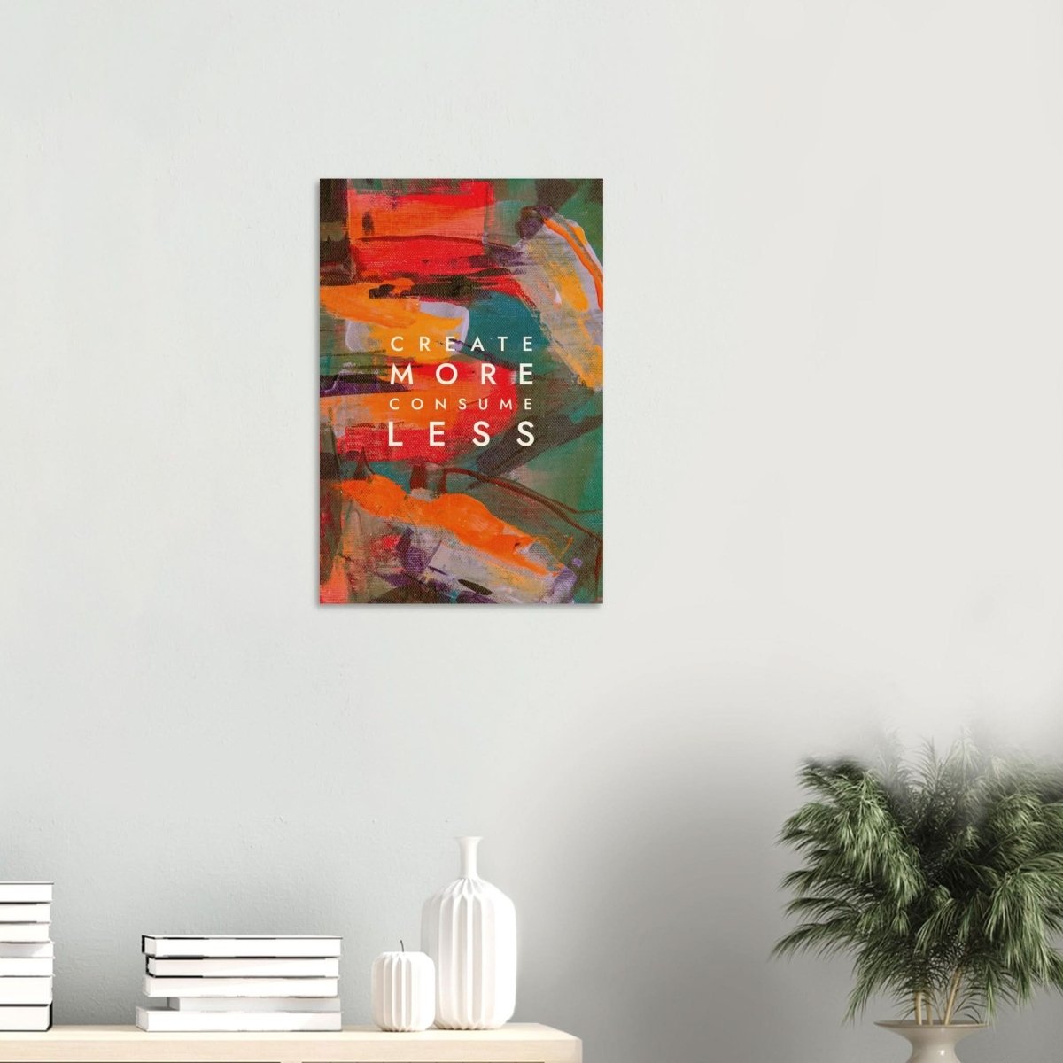 Da Vinci Motivational Wall Art | Create More - Wood Prints - 40x60 cm / 16x24″ - 20 mm