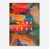 Da Vinci Motivational Wall Art | Create More - Aluminum Print - 70x100 cm / 28x40″ - 