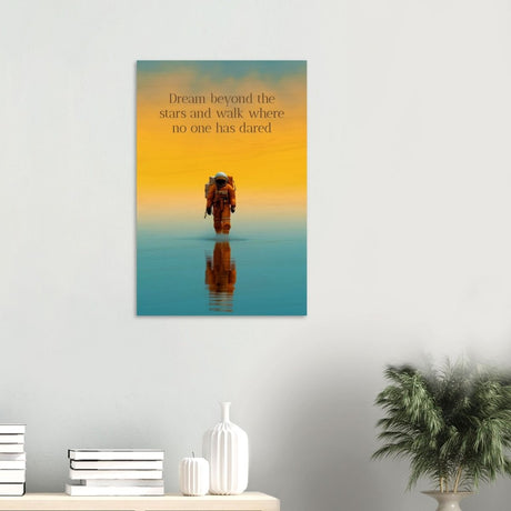 Da Vinci Motivational Wall Art | Dare - Wood Prints - 50x75 cm / 20x30″ - 20 mm