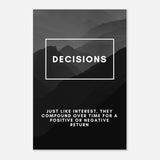 Da Vinci Motivational Wall Art | Decisions - Aluminum Print - 50x75 cm / 20x30″ - 