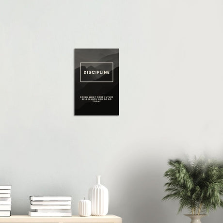 Da Vinci Motivational Wall Art | Discipline - Wood Prints - 30x45 cm / 12x18″ - 10 mm