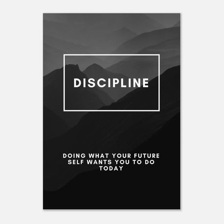 Da Vinci Motivational Wall Art | Discipline - Aluminum Print - 70x100 cm / 28x40″ - 