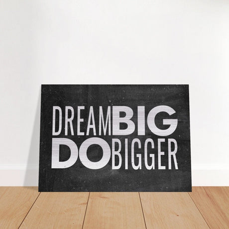 Da Vinci Motivational Wall Art | Dream - Brushed Aluminum Print - 70x100 cm / 28x40″ - 