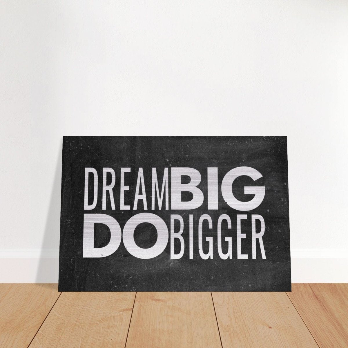 Da Vinci Motivational Wall Art | Dream - Brushed Aluminum Print - 40x60 cm / 16x24″ - 