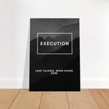 Da Vinci Motivational Wall Art | Execution - Brushed Aluminum Print - 70x100 cm / 28x40″ - 
