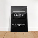 Da Vinci Motivational Wall Art | Execution - Brushed Aluminum Print - 60x90 cm / 24x36″ - 