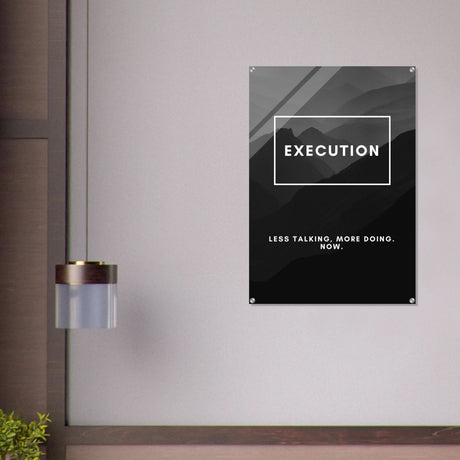 Da Vinci Motivational Wall Art | Execution - Acrylic Print - 70x100 cm / 28x40″ - 