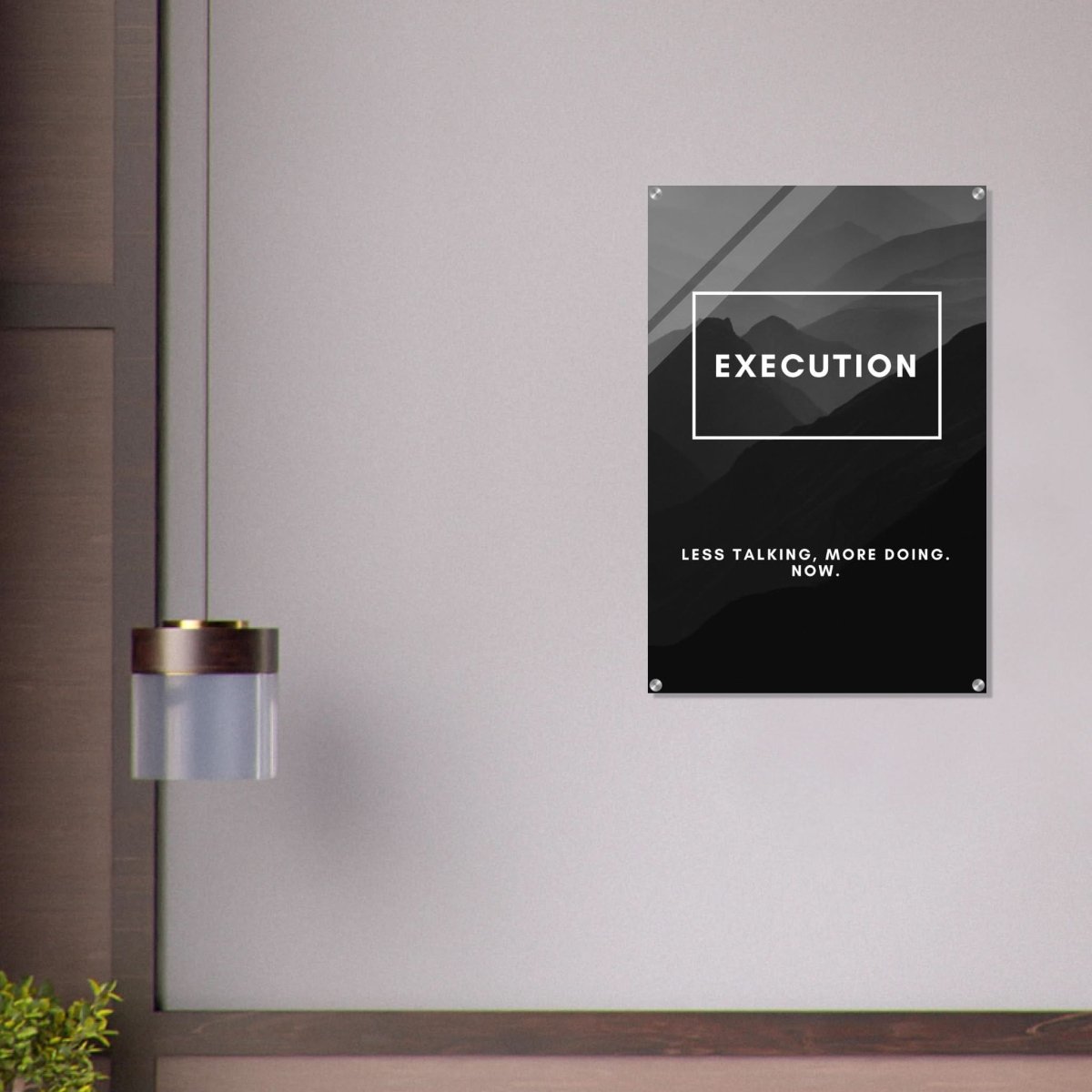 Da Vinci Motivational Wall Art | Execution - Acrylic Print - 60x90 cm / 24x36″ - 