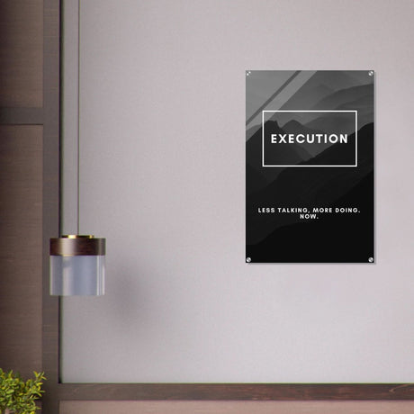 Da Vinci Motivational Wall Art | Execution - Acrylic Print - 60x90 cm / 24x36″ - 