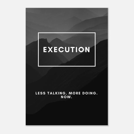 Da Vinci Motivational Wall Art | Execution - Aluminum Print - 70x100 cm / 28x40″ - 