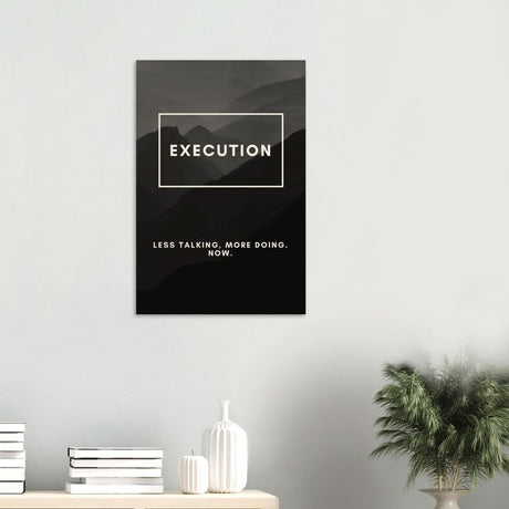 Da Vinci Motivational Wall Art | Execution - Wood Prints - 50x75 cm / 20x30″ - 20 mm