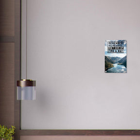 Da Vinci Motivational Wall Art | Find a Way - Acrylic Print - 30x45 cm / 12x18″ - 