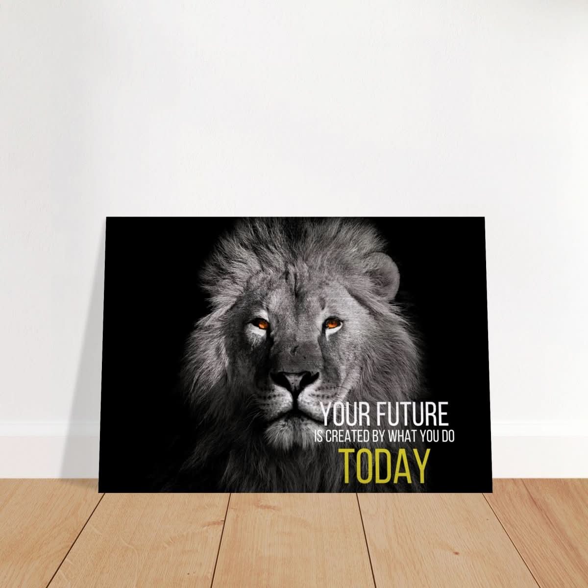 Da Vinci Motivational Wall Art | Future - Brushed Aluminum Print - 70x100 cm / 28x40″ - 