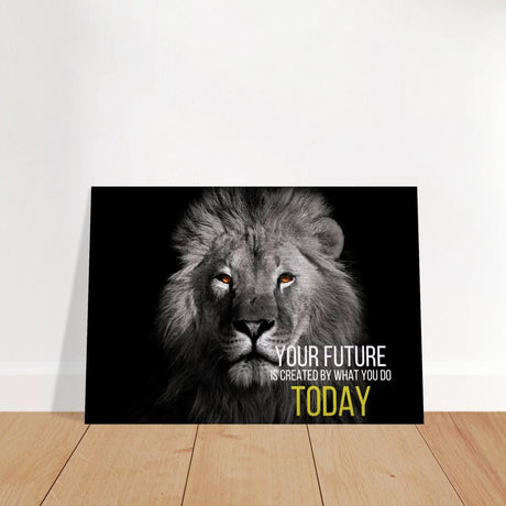 Da Vinci Motivational Wall Art | Future - Brushed Aluminum Print - 70x100 cm / 28x40″ - 
