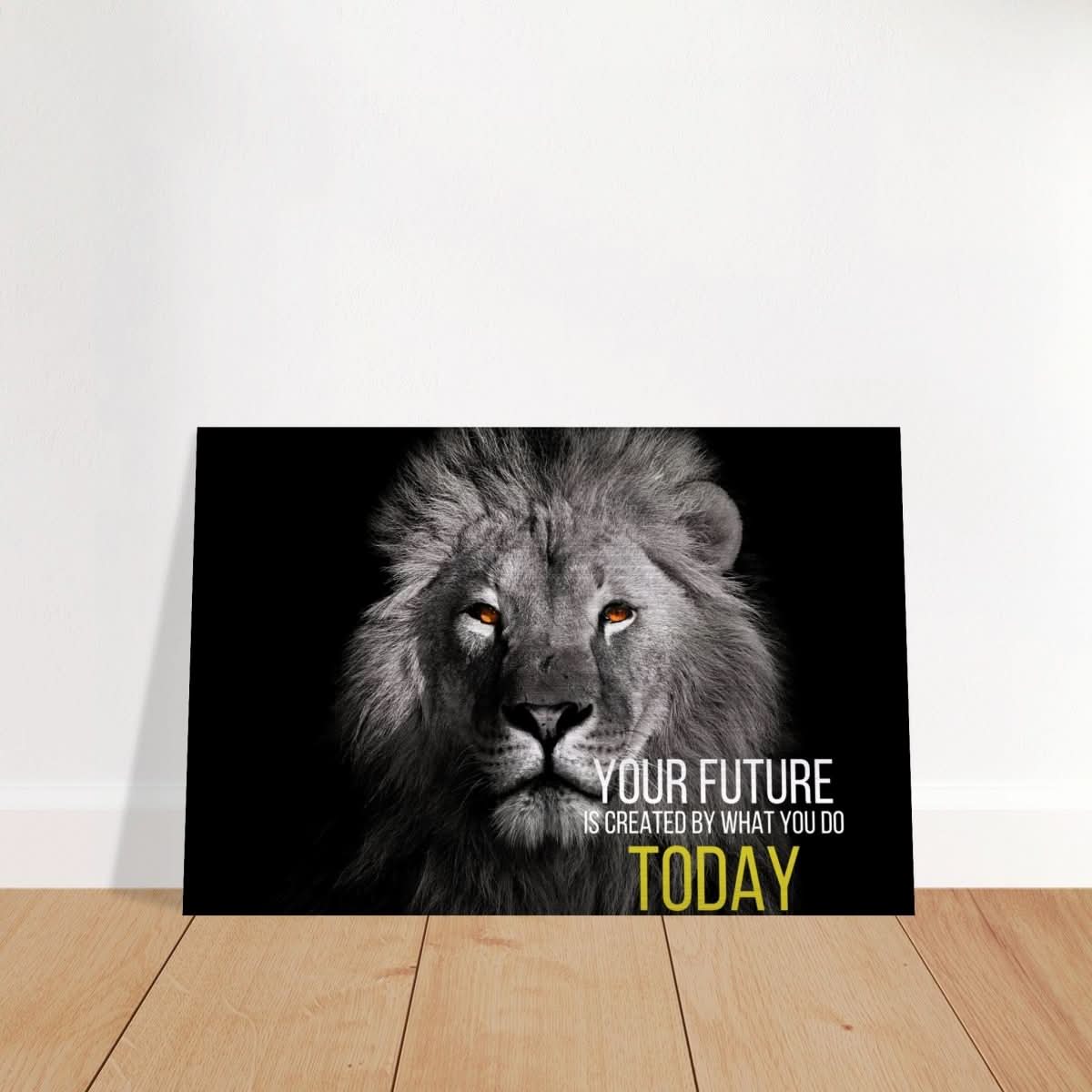 Da Vinci Motivational Wall Art | Future - Brushed Aluminum Print - 50x75 cm / 20x30″ - 