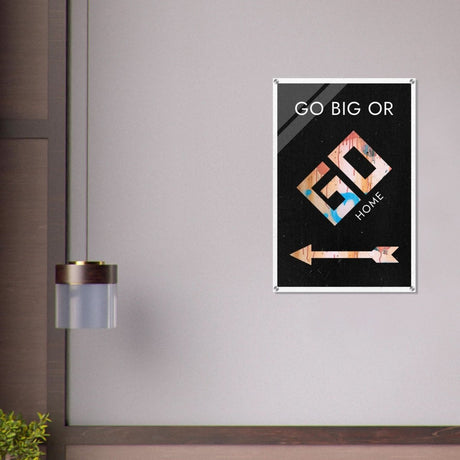 Da Vinci Motivational Wall Art | Go Big - Acrylic Print - 60x90 cm / 24x36″ - 