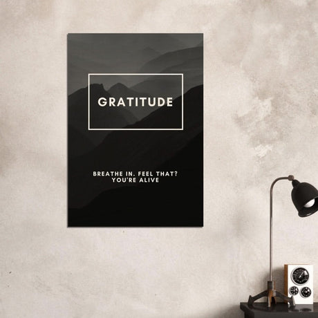 Da Vinci Motivational Wall Art | Gratitude - Wood Prints - 70x100 cm / 28x40″ - 10 mm