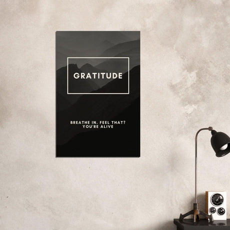Da Vinci Motivational Wall Art | Gratitude - Wood Prints - 60x90 cm / 24x36″ - 20 mm