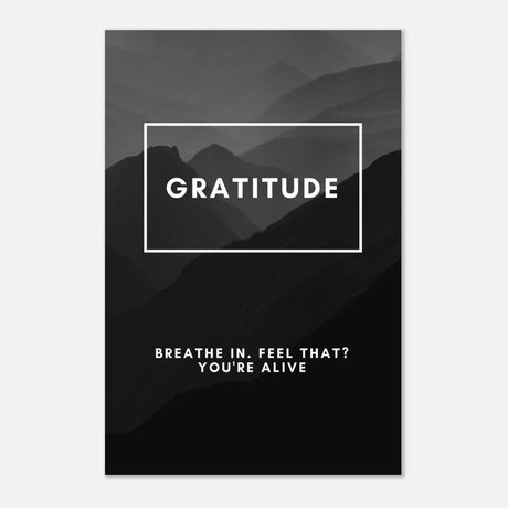 Da Vinci Motivational Wall Art | Gratitude - Aluminum Print - 60x90 cm / 24x36″ - 
