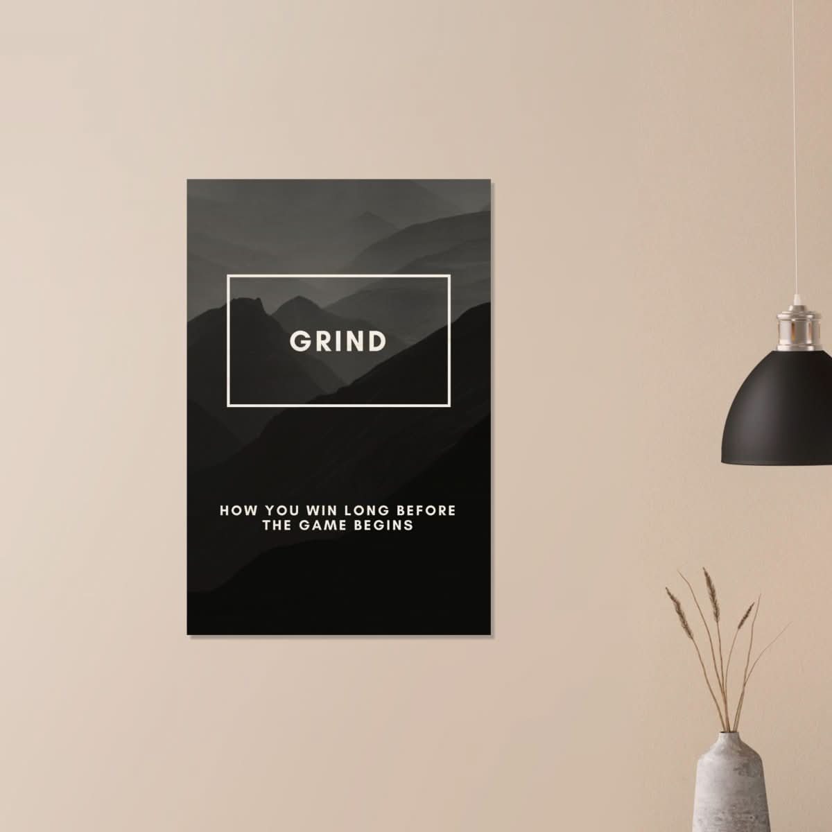Da Vinci Motivational Wall Art | Grind - Wood Prints - 60x90 cm / 24x36″ - 20 mm