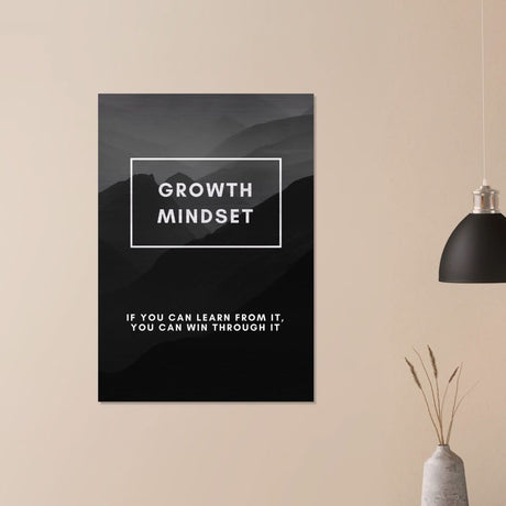 Da Vinci Motivational Wall Art | Growth Mindset - Brushed Aluminum Print - 70x100 cm / 28x40″ - 