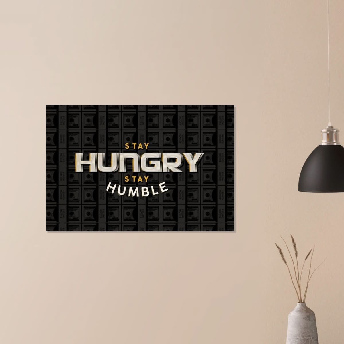 Da Vinci Motivational Wall art | Humble - Wood Prints - 60x90 cm / 24x36″ - 20 mm