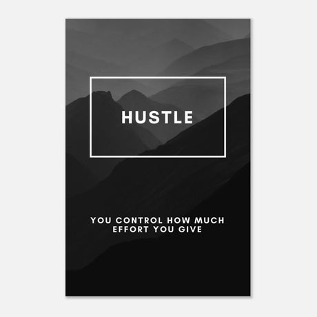 Da Vinci Motivational Wall Art | Hustle - Aluminum Print - 30x45 cm / 12x18″ - 