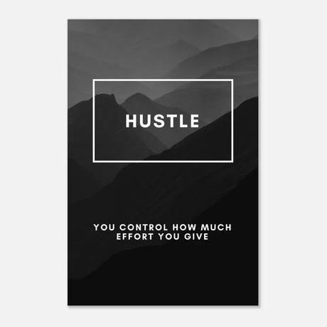 Da Vinci Motivational Wall Art | Hustle - Aluminum Print - 50x75 cm / 20x30″ - 