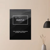 Da Vinci Motivational Wall Art | Hustle - Brushed Aluminum Print - 70x100 cm / 28x40″ - 