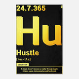 Da Vinci Motivational Wall Art | Hustle - Aluminum Print - 60x90 cm / 24x36″ - 