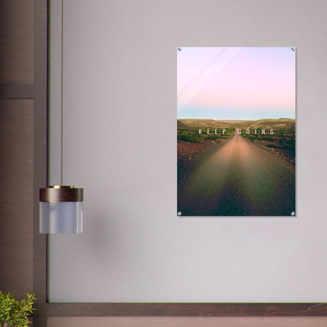 Da Vinci Motivational Wall Art | Keep Going - Acrylic Print - 70x100 cm / 28x40″ - 