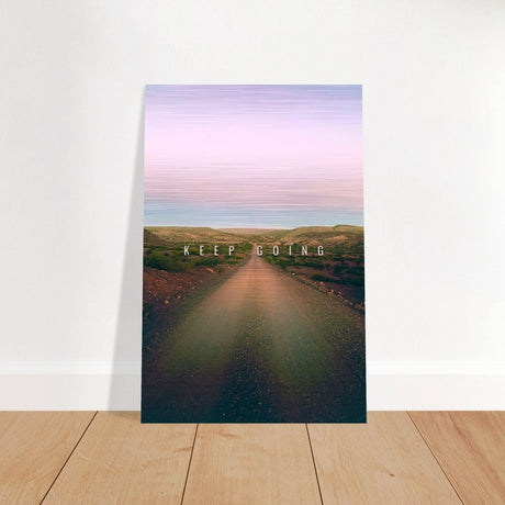 Da Vinci Motivational Wall Art | Keep Going - Brushed Aluminum Print - 40x60 cm / 16x24″ - 