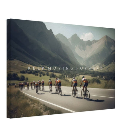 Da Vinci Motivational Wall Art | Keep Moving - Canvas - 40x60 cm / 16x24″ - Thick