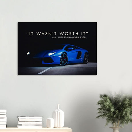 Da Vinci Motivational Wall art | Lamborghini - Wood Prints - 60x90 cm / 24x36″ - 20 mm