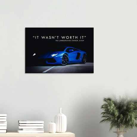 Da Vinci Motivational Wall art | Lamborghini - Wood Prints - 50x75 cm / 20x30″ - 20 mm