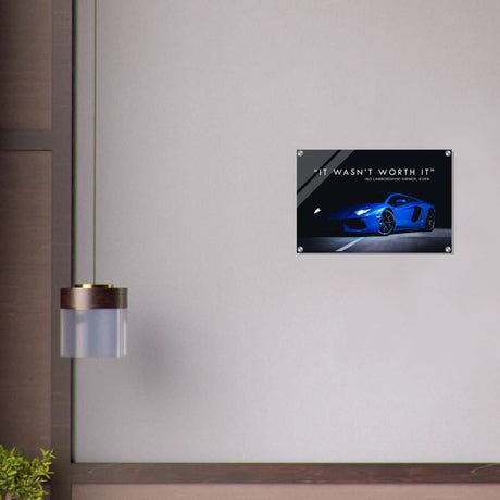 Da Vinci Motivational Wall art | Lamborghini - Acrylic Print - 40x60 cm / 16x24″ - 