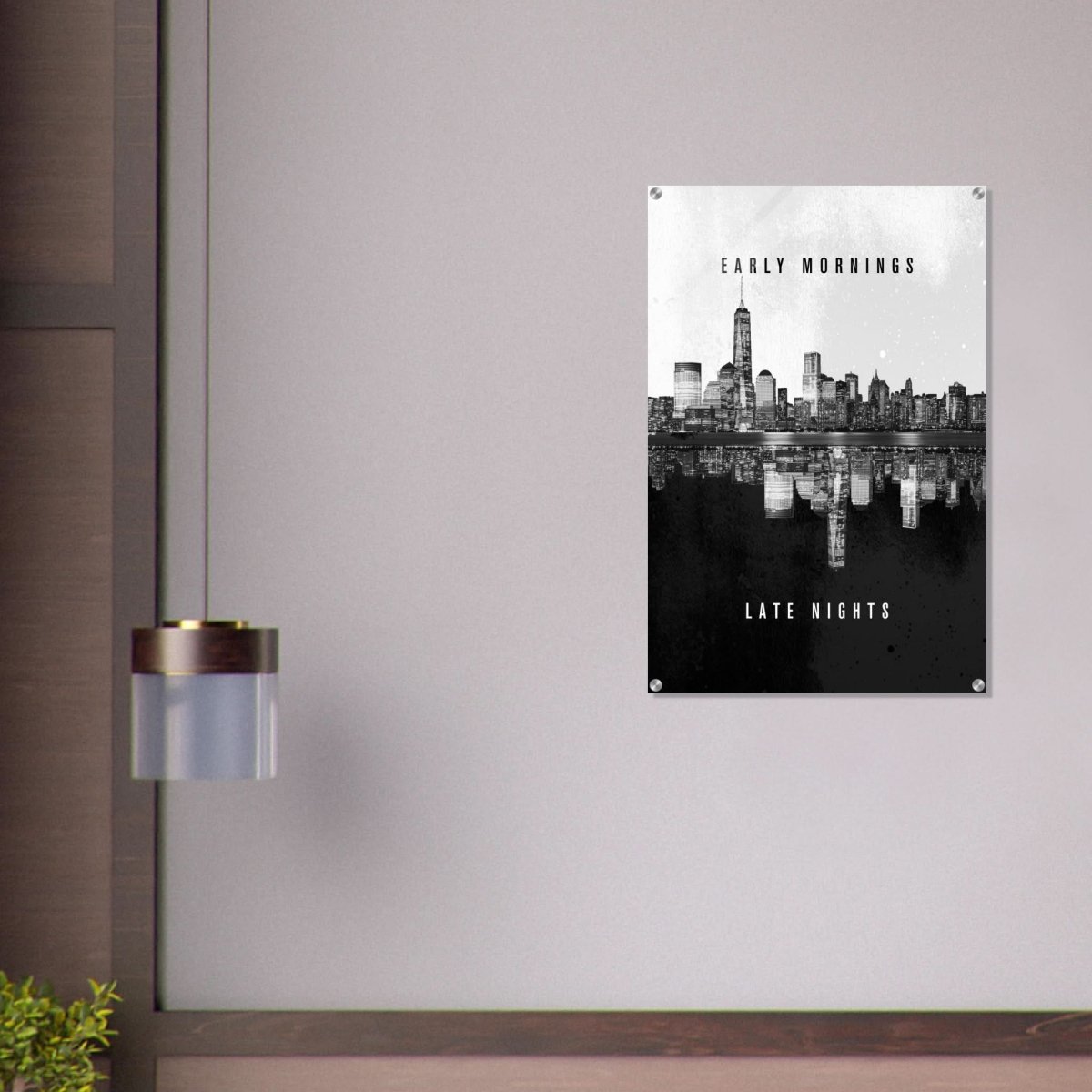 Da Vinci Motivational Wall Art | Late Nights - Acrylic Print - 60x90 cm / 24x36″ - 