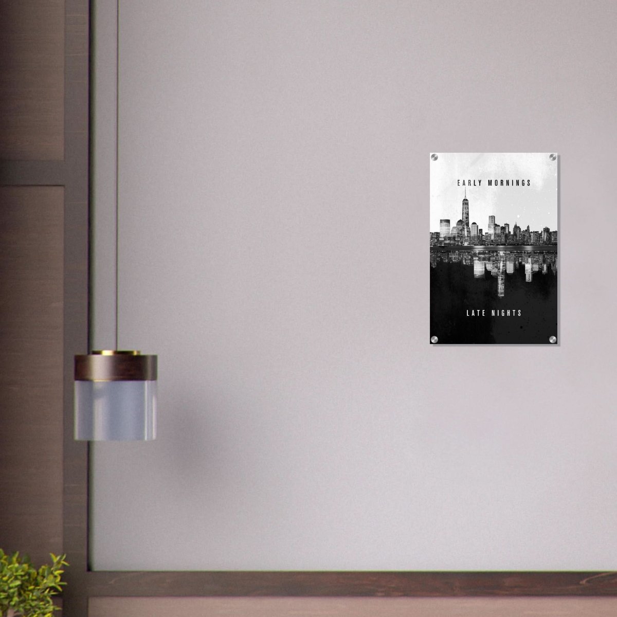 Da Vinci Motivational Wall Art | Late Nights - Acrylic Print - 40x60 cm / 16x24″ - 