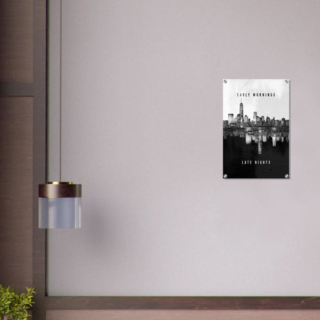 Da Vinci Motivational Wall Art | Late Nights - Acrylic Print - 40x60 cm / 16x24″ - 