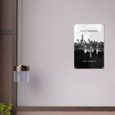 Da Vinci Motivational Wall Art | Late Nights - Acrylic Print - 50x75 cm / 20x30″ - 