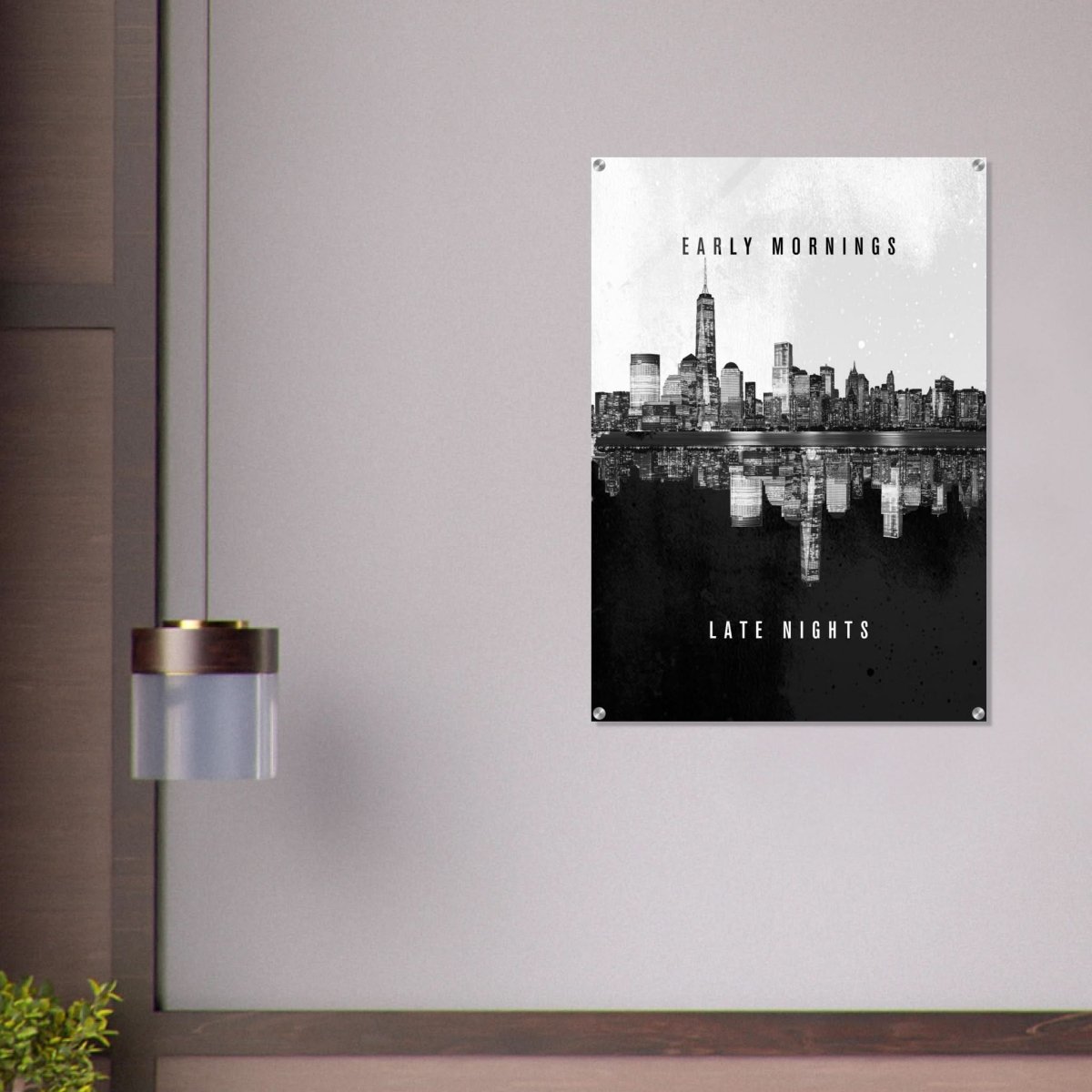 Da Vinci Motivational Wall Art | Late Nights - Acrylic Print - 70x100 cm / 28x40″ - 
