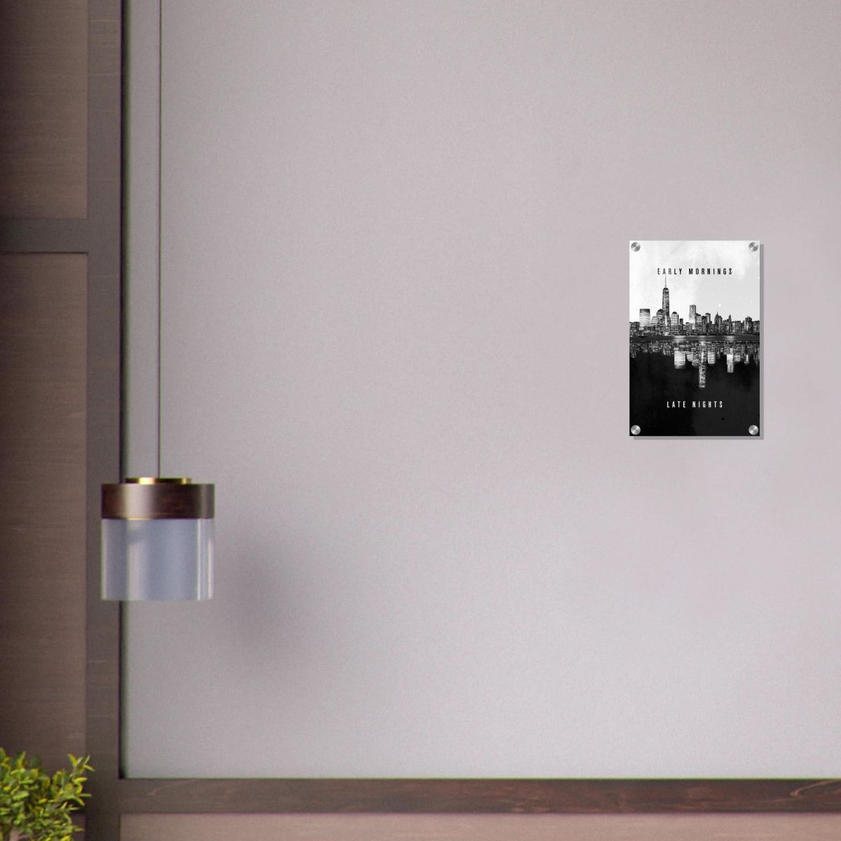 Da Vinci Motivational Wall Art | Late Nights - Acrylic Print - 30x45 cm / 12x18″ - 