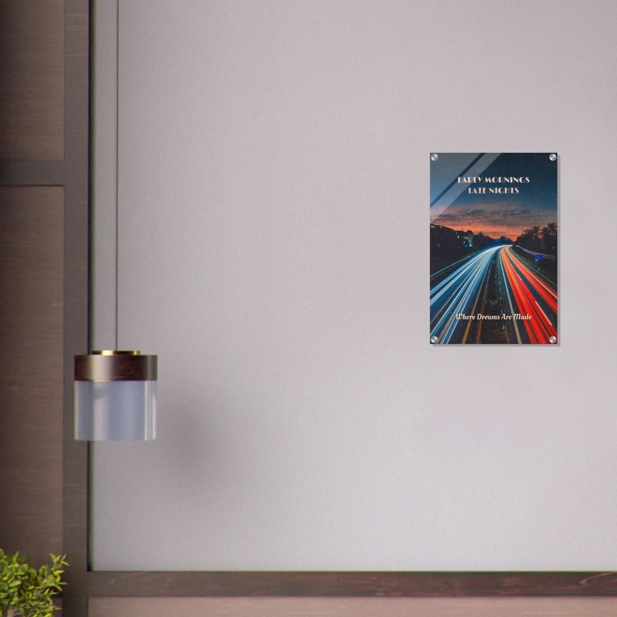 Da Vinci Motivational Wall art | Late Nights - Acrylic Print - 40x60 cm / 16x24″ - 