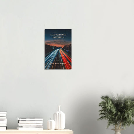 Da Vinci Motivational Wall art | Late Nights - Wood Prints - 30x45 cm / 12x18″ - 10 mm