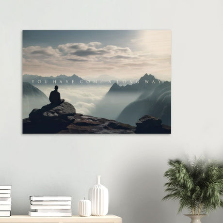 Da Vinci Motivational Wall art | Long Way - Wood Prints - 70x100 cm / 28x40″ - 20 mm