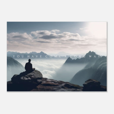 Da Vinci Motivational Wall art | Long Way - Aluminum Print - 70x100 cm / 28x40″ - 