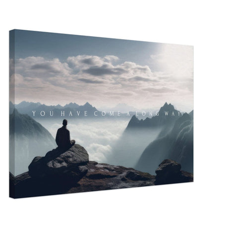 Da Vinci Motivational Wall art | Long Way - Canvas - 50x75 cm / 20x30″ - Thick