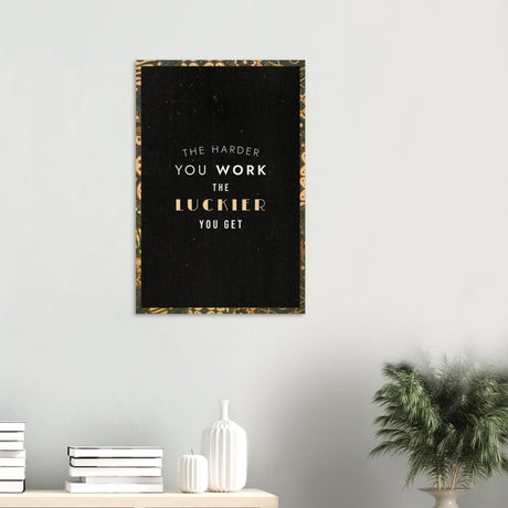 Da Vinci Motivational Wall Art | Luckier - Wood Prints - 50x75 cm / 20x30″ - 10 mm