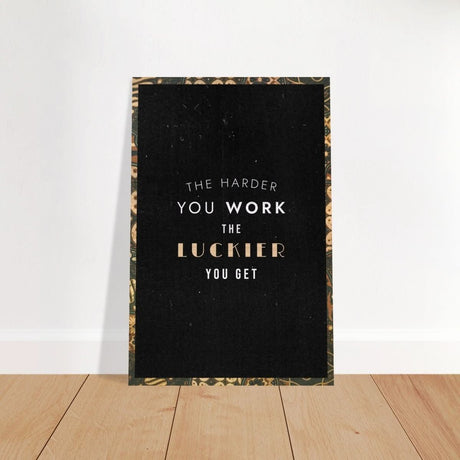 Da Vinci Motivational Wall Art | Luckier - Brushed Aluminum Print - 60x90 cm / 24x36″ - 